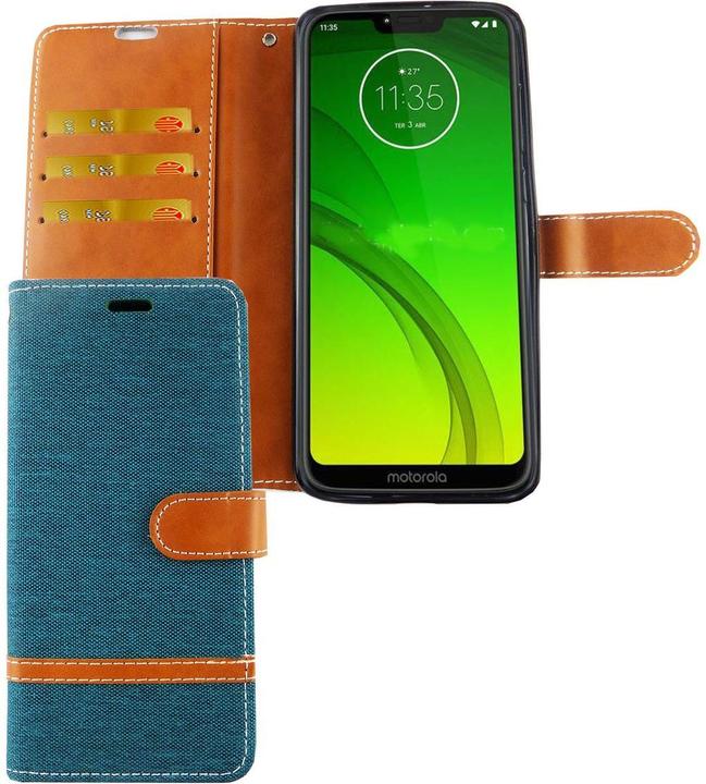 Produktbild König Design Hülle Handy Schutz für Motorola Moto G7 Case Cover Tasche Wallet Etui Haynhülle (Motorola Moto G7)