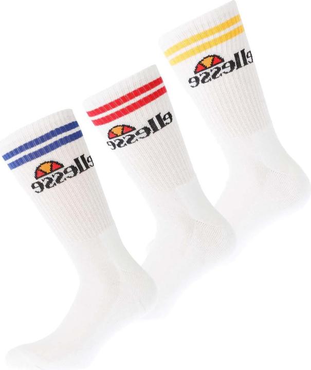 Actual product image Ellesse Unisex Adult Pullo Logo Socks (Pack of 3) (pack of 3, 47 - 49.5)