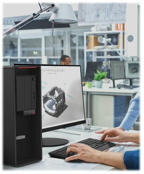 Image du produit Lenovo ThinkStation P620 Tower TS, ThinkStation P620 (AMD Ryzen ThreadRipper PRO 5945WX, 64 Go, 1000 Go, RTX 2000 Ada)