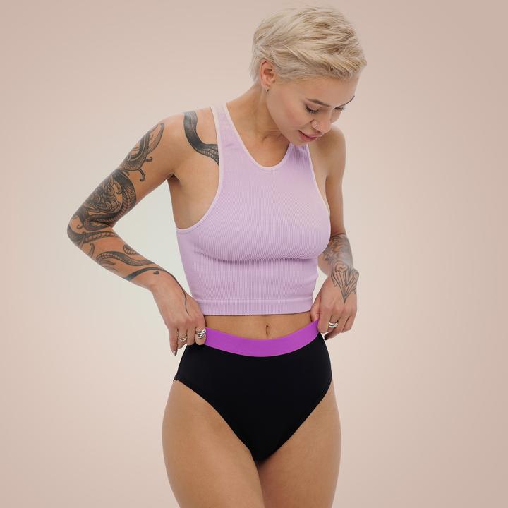 Actual product image Weekiss Sport High Waist Pink Period Underwear (40)