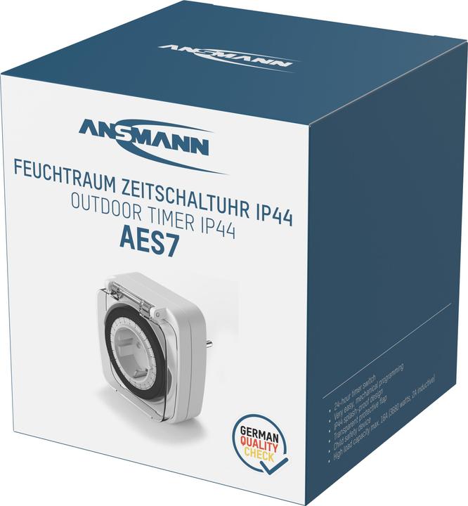 Actual product image Ansmann 1260-0013 Timer analogue daily programme 3680 W IP44 (CEE 7/3)