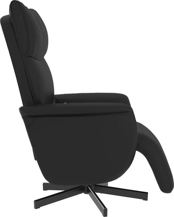 Actual product image VidaXL Massage chair with footrest black imitation leather, colour