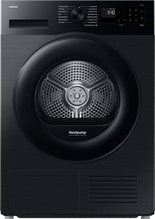 Produktbild Samsung DV90DG52A0ABEN Wasdroger - Warmtepompdroger - 9kg - Zwart (9 kg, Rechts)