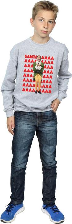 Actual product image Elf Boys Buddy Santa Scream Sweatshirt (140, 146)