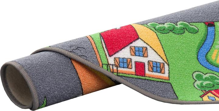 Produktbild Snapstyle Kinder Spiel Teppich Little Village Grün Rund (200 x 200 cm)