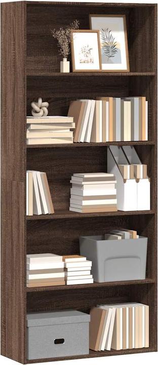 Image du produit VidaXL Bücherregal Bücherschrank Standregal Raumteiler Braun Eichen-Optik (80 x 30 x 189 cm)