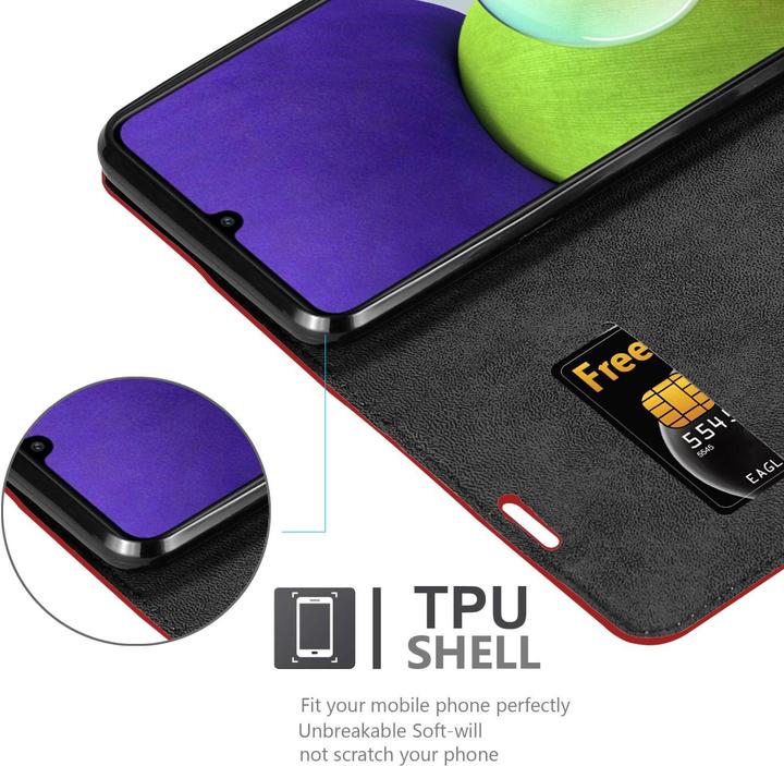 Actual product image Cadorabo Book Invis. Magnet sleeve (Samsung Galaxy M22, Samsung Galaxy A22, Samsung Galaxy A32)