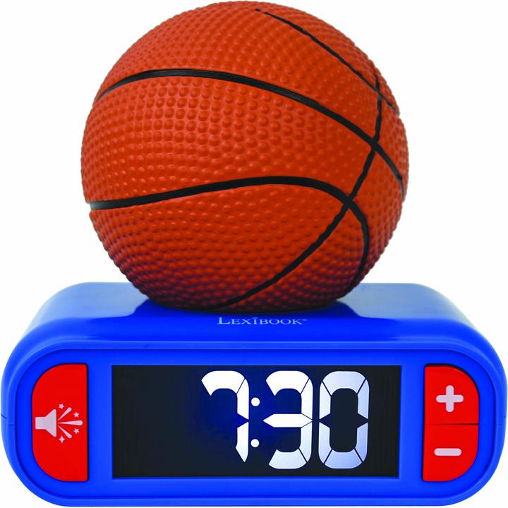 Lexibook Digital Alarm Clock with 3D Basketball Night Light and Sound Effects - (RL800BA)