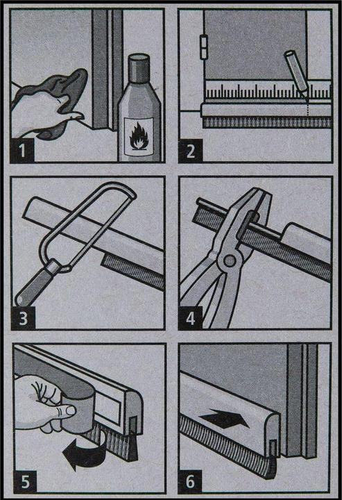 Image du produit tesa tesamoll STANDARD Rail d'étanchéité de porte, joint de porte autocollant pour sols lisses