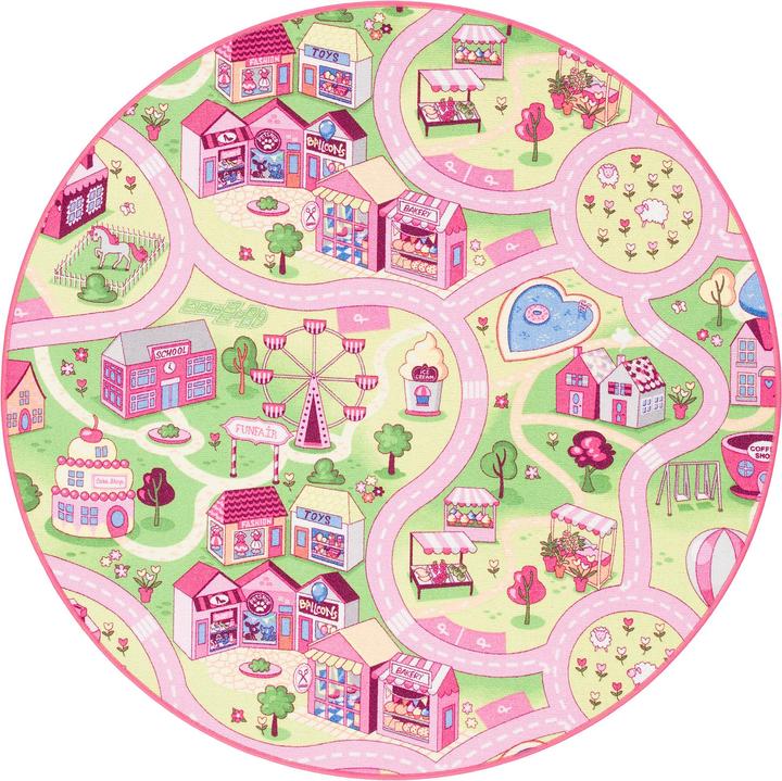 Produktbild Snapstyle Kinder Spiel Teppich Girls Village (160 x 160 cm)