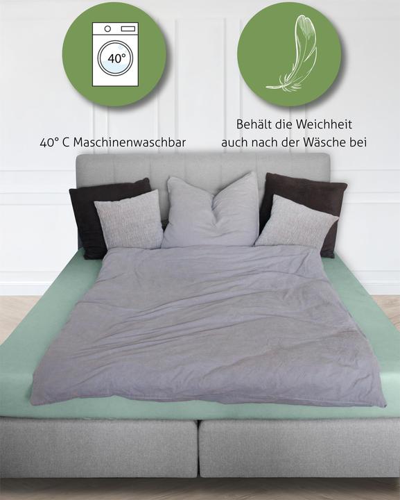 Produktbild Aspero Bambus Spannbettlaken Macau (90 x 200 x 30 cm)