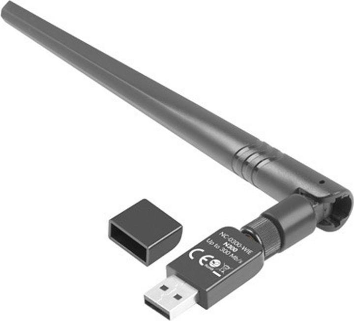 Lanberg NC-0300-WIE Network card Ethernet / WLAN (USB)