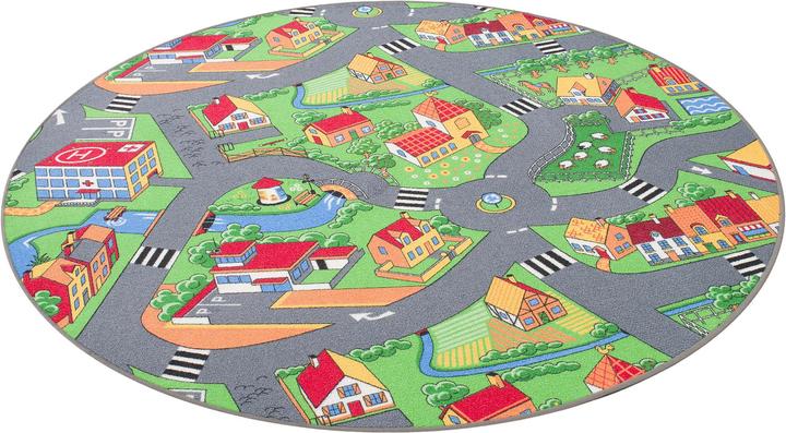 Immagine prodotto Snapstyle Tappeto da gioco per bambini Little Village Green Round (200 x 200 cm)