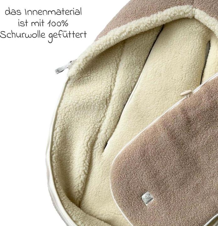 Actual product image Kaiser Fusssäcke für Babyschalen & Babywannen Schurwolle-Fusssack Hukky für Babyschalen