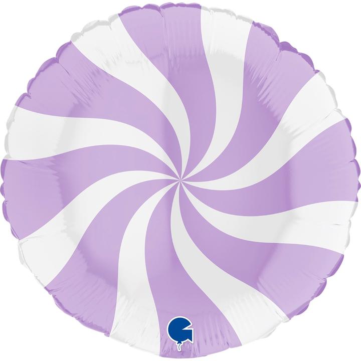Produktbild Grabo Balloons Ballon Alu Rond - Tourbillon Blanc Lavande (45cm)