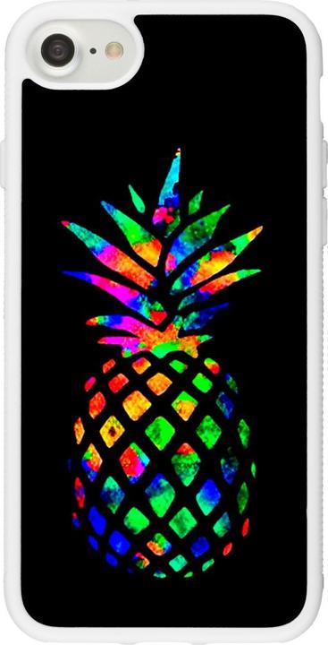 Actual product image PhoneLook Coque Silicone rigide blanc Pineapple Multi-colors (Apple iPhone 7)