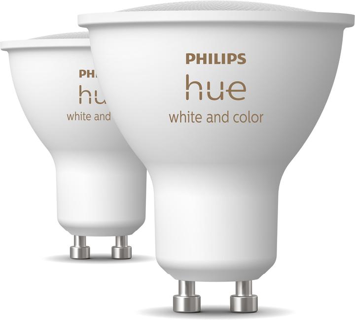 Actual product image Philips Hue 4.2W GU10 2P (GU10, 4.20 W, 400 lm, 2 x, E)