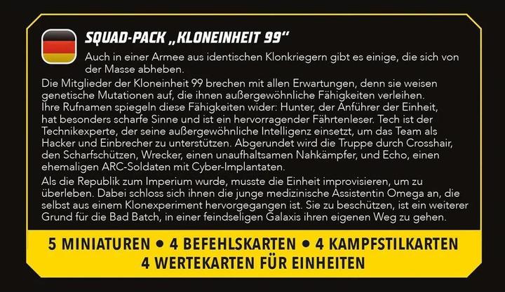 Immagine prodotto Atomic Mass Games AMGD1024 - Star Wars: Shatterpoint - Squad Pack Clone Force 99 (Squad Pack Clone Force 99) (Tedesco)