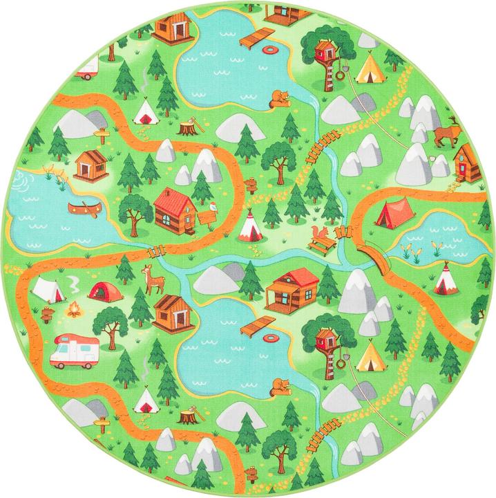 Immagine prodotto Snapstyle Tappeto da gioco per bambini in campeggio (200 x 200 cm)