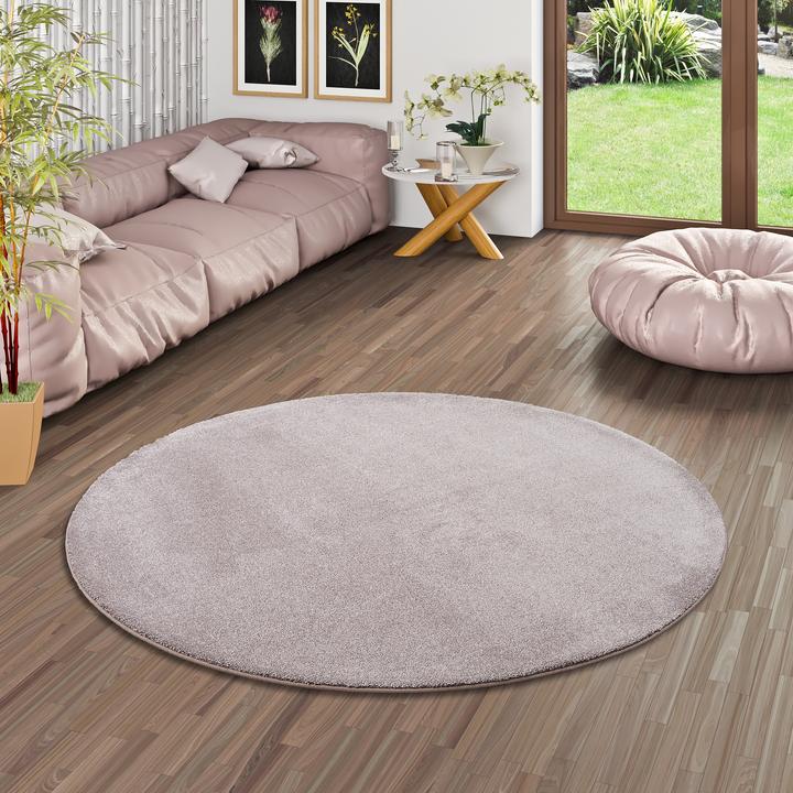 Actual product image Snapstyle High pile luxury velour carpet Touch (Ø 133 cm)