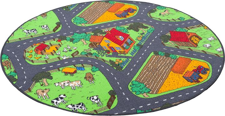 Immagine prodotto Snapstyle I bambini giocano alla fattoria di tappeti (160 x 160 cm)