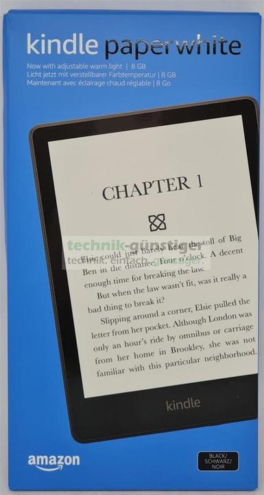 Produktbild Amazon Kindle Paperwhite with Special Offers (2021) (6.80", 8 GB, Black)