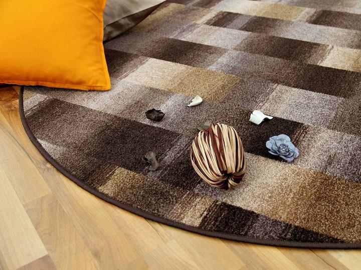 Image du produit Snapstyle Tapis en velours de créateur Mystic Karo (Ø 100 cm)
