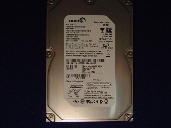 Immagine prodotto Dell 500G, SATA2, Seagate-Tonka II (500 GB, 5.25")