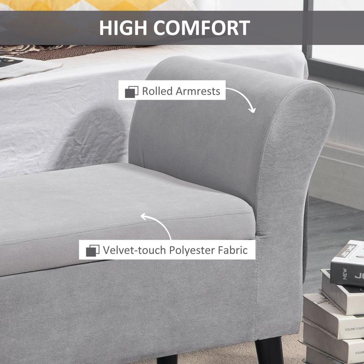 Image du produit Homcom Banc avec espace de rangement (111.50 cm)