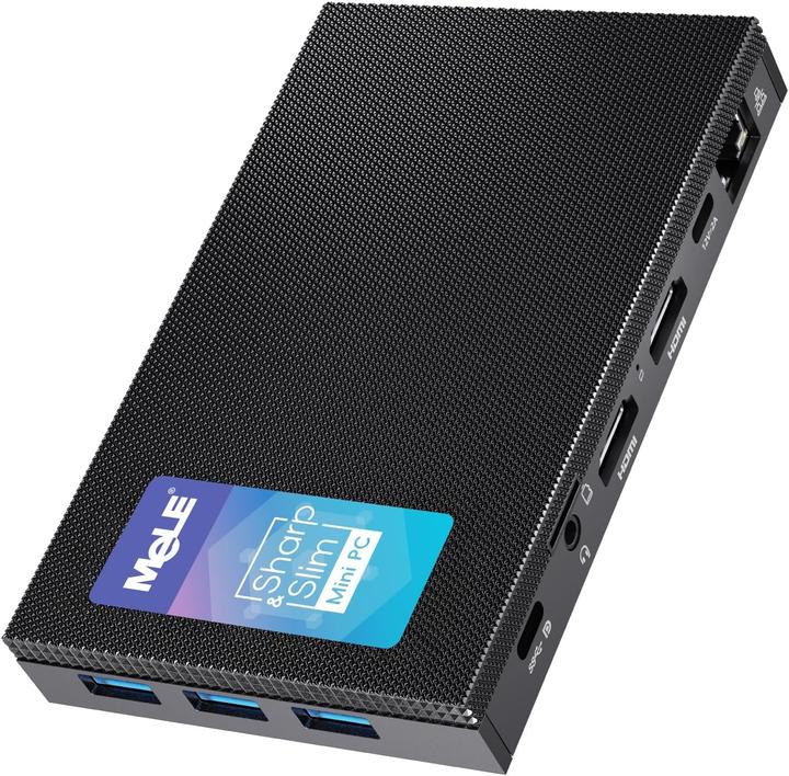 Actual product image Mele Quieter3C Mini-PC mit Windows 11 Pro (Intel Celeron N5105, 8 GB, 265 GB)