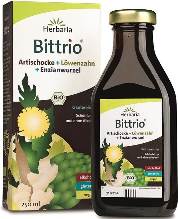 Image du produit Herbaria Elixir aux herbes Bittrio Artichaut & Pissenlit & Racine de gentiane Bio (1 pièce(s), Liquide, 592 g)