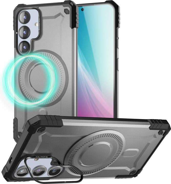 Produktbild Nalia Granite - Armor Panzer Hülle mit MagSafe Ring und Ständer - Military Hardcase (Samsung Galaxy S25)