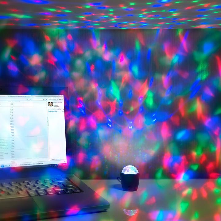 Produktbild Lunartec Mini-Disco-Licht mit Akustik-Sensor