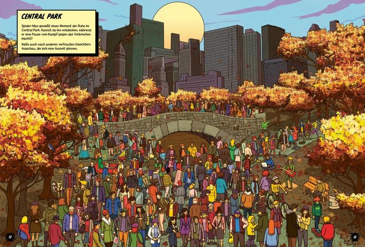 Immagine prodotto Marvel: Wo ist Spider-Man? Das grosse Wimmelbuch (Tedesco, Meraviglia, Constanze Steindamm, 2024)