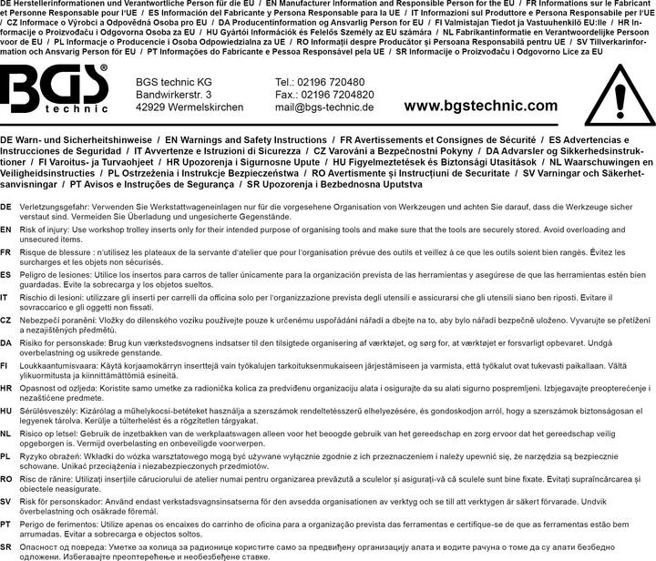 Produktbild BGS Werkstattwageneinlage