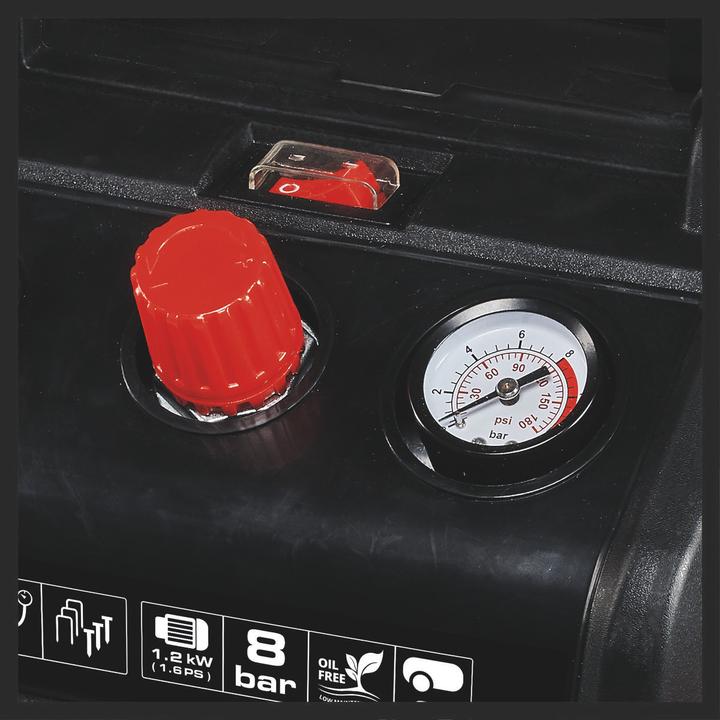 Actual product image Einhell TC-AC 190/6/8 OF Set (8 bar, 6 l)