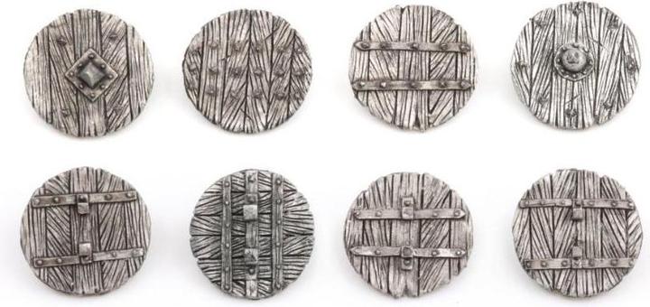 Produktbild Tabletop-Art Dekoration Fantasy Warrior Shields – Set 1 8 Teile (Metall)
