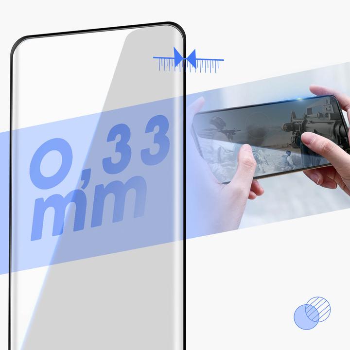 Actual product image Dux Ducis Glass display protection film, 9H glass film (1 Piece, Realme 11 Pro)
