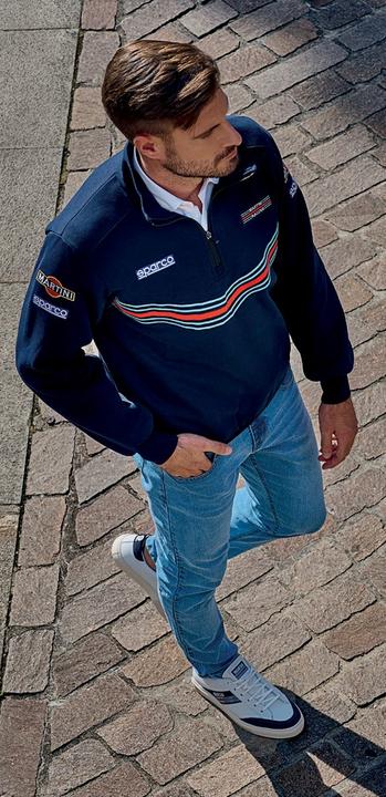 Actual product image Sparco Martini Racing Half Zip Sweatshirt (M)