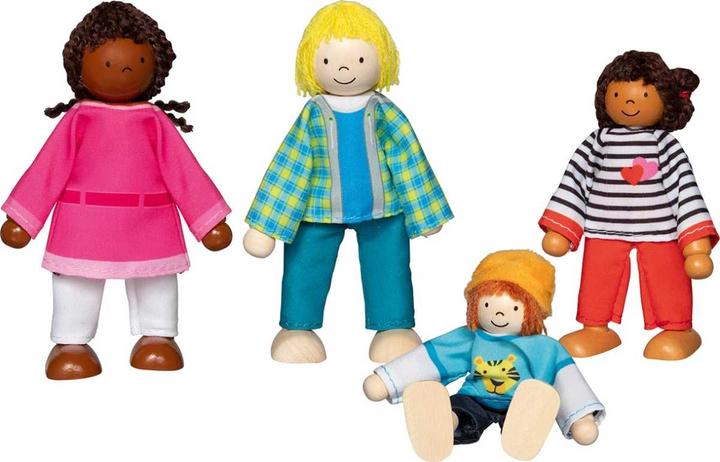 Immagine prodotto Goki Bambole pieghevoli Famiglia interculturale