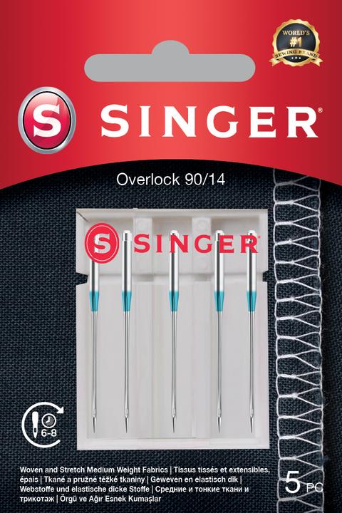Singer Ago OVERLOCK, 90/14, confezione da 5