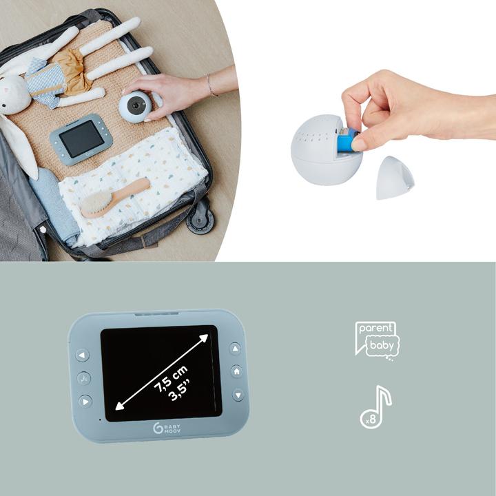 Produktbild Babymoov Babyphone mit Kamera Yoo-Roll (Babyphone mit Kamera, 300 m)