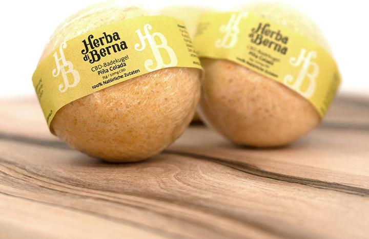 Produktbild Herba di Berna CBD Badekugel Pina Colada (Badekugeln)