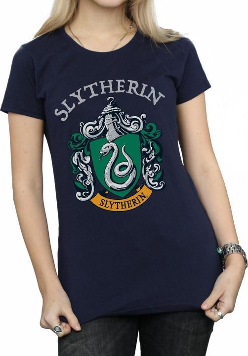 Actual product image Womens/Ladies Slytherin Crest Cotton T-Shirt (L)