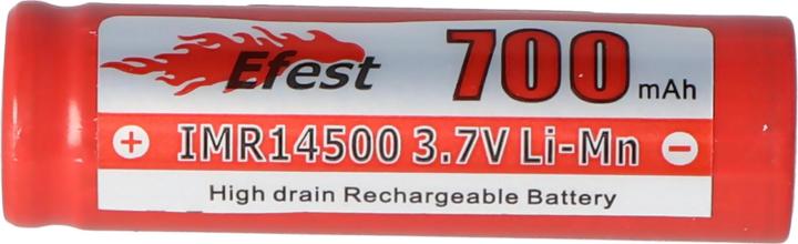 Actual product image Efest Battery IMR 14500 V1 - unsecured (1 pcs., 14500, 700 mAh)
