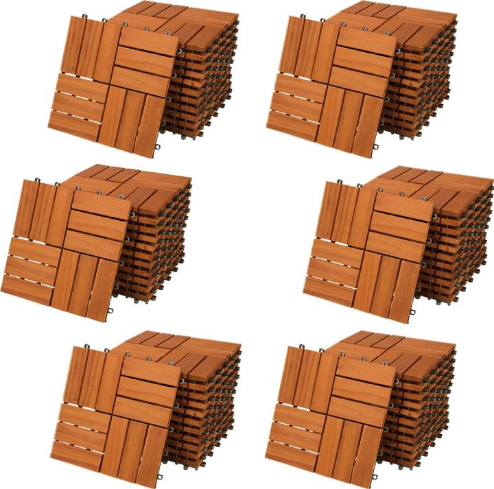 Casaria Dalles en bois (66 x, 30 x 30 cm)