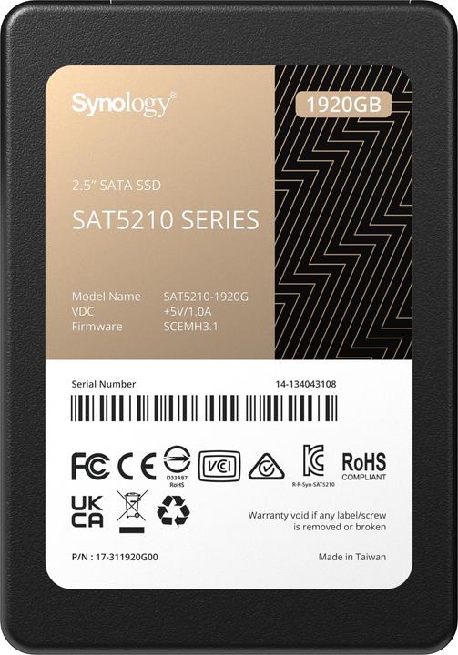 Actual product image Synology SAT5210-1920G (1920 GB, 2.5")