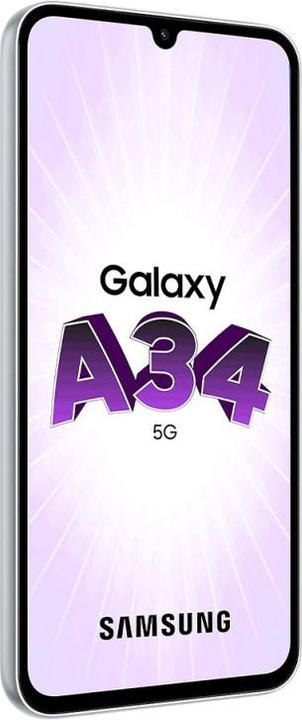 Produktbild Samsung Galaxy A34 5G (128 GB, Awesome Silver, 6.60", Dual SIM, 48 Mpx, 5G)