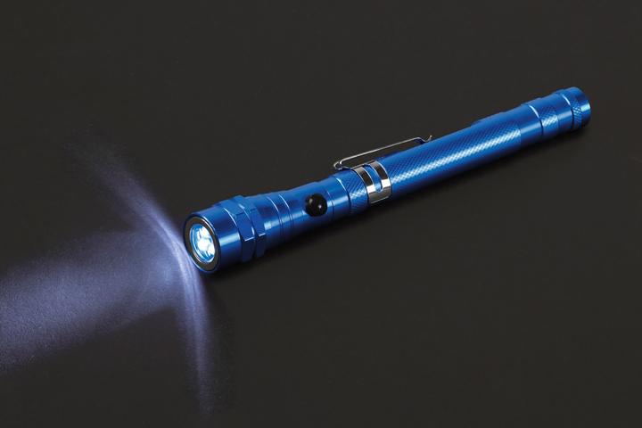 Immagine prodotto HEYTEC Torcia telescopica a led, blu (57 cm, 508 lm)