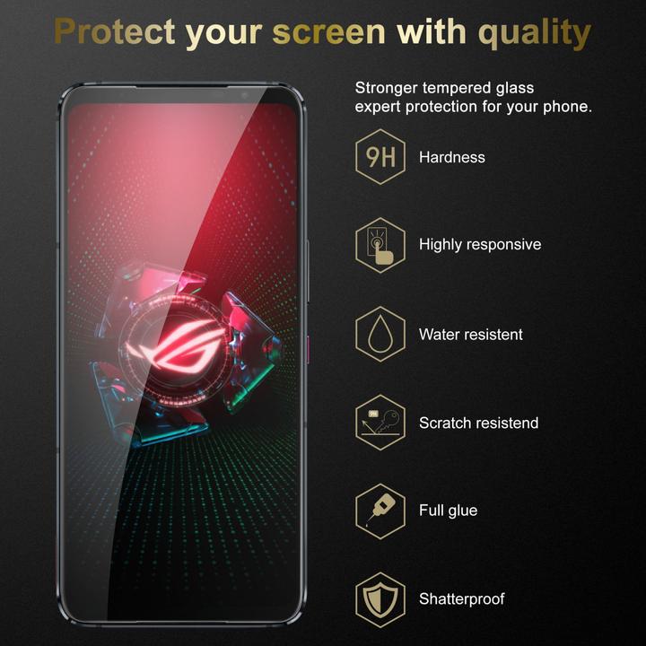 Image du produit Cadorabo Verre de protection trempé (1 pièce(s), Asus ROG Phone 5)